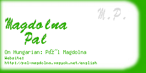 magdolna pal business card